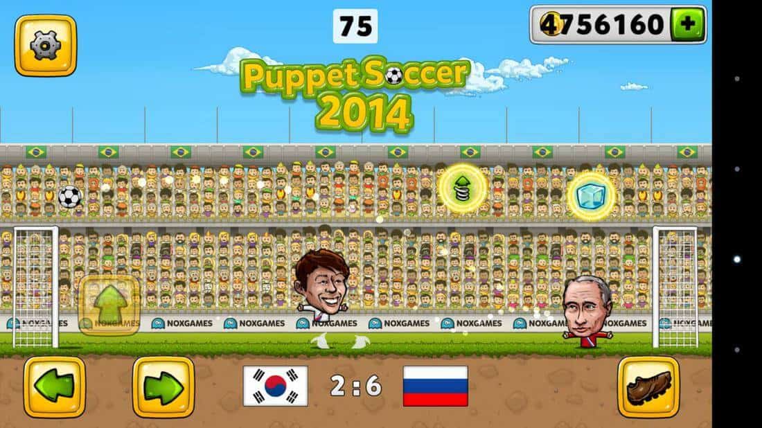 Скриншот #1 из игры Puppet Soccer 2014 - Football