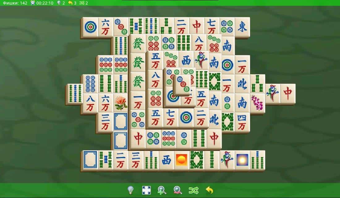 Скриншот #1 из игры Маджонг Пасьянс(Mahjong)