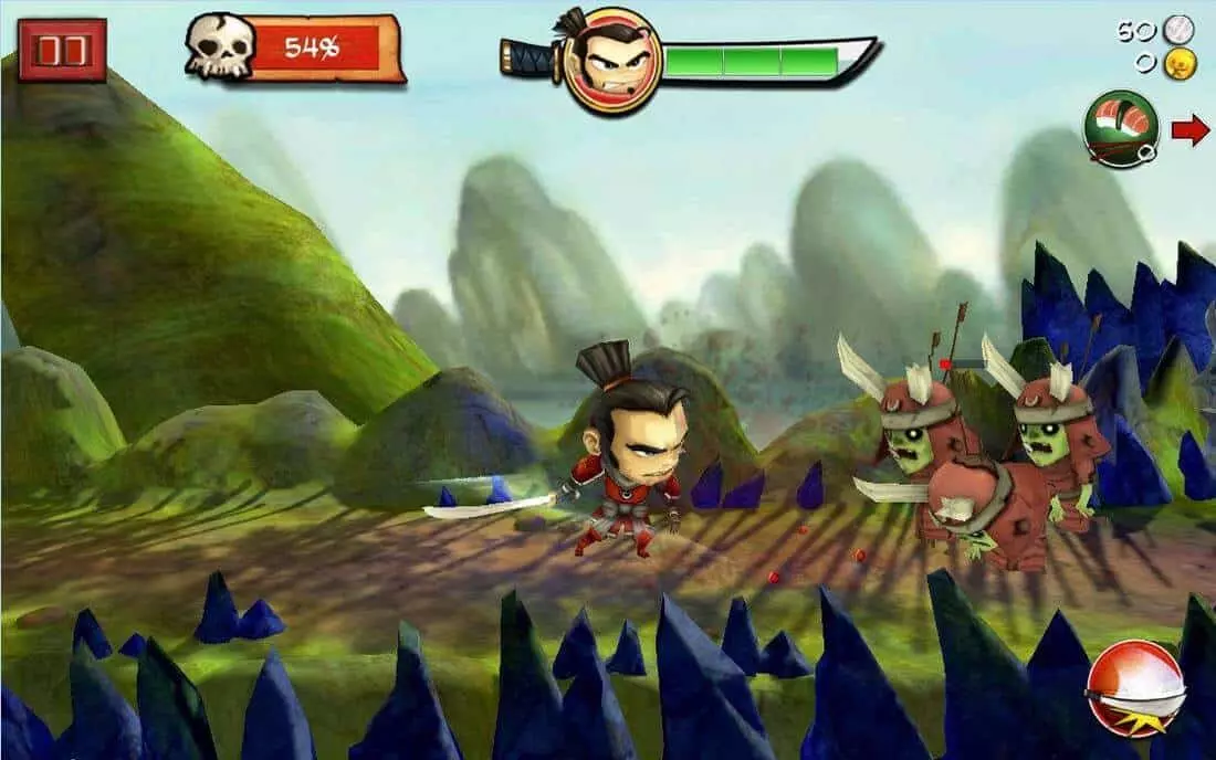Скриншот #1 из игры SAMURAI vs ZOMBIES DEFENSE