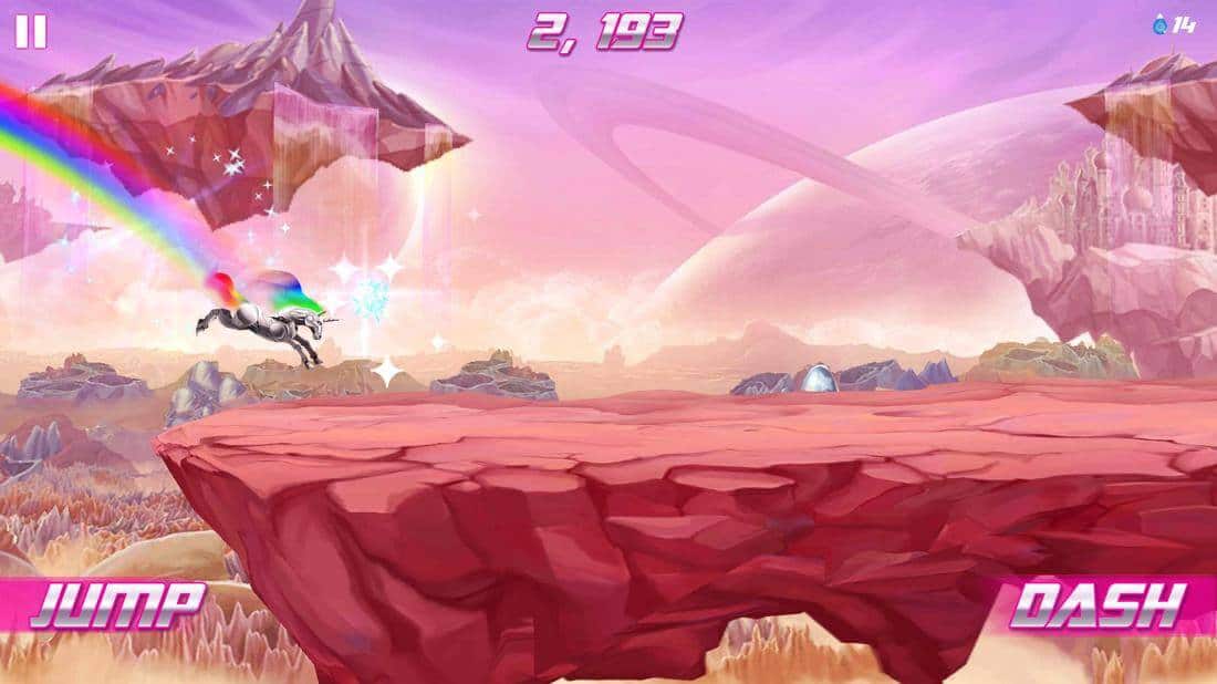 Скриншот #1 из игры Robot Unicorn Attack 2