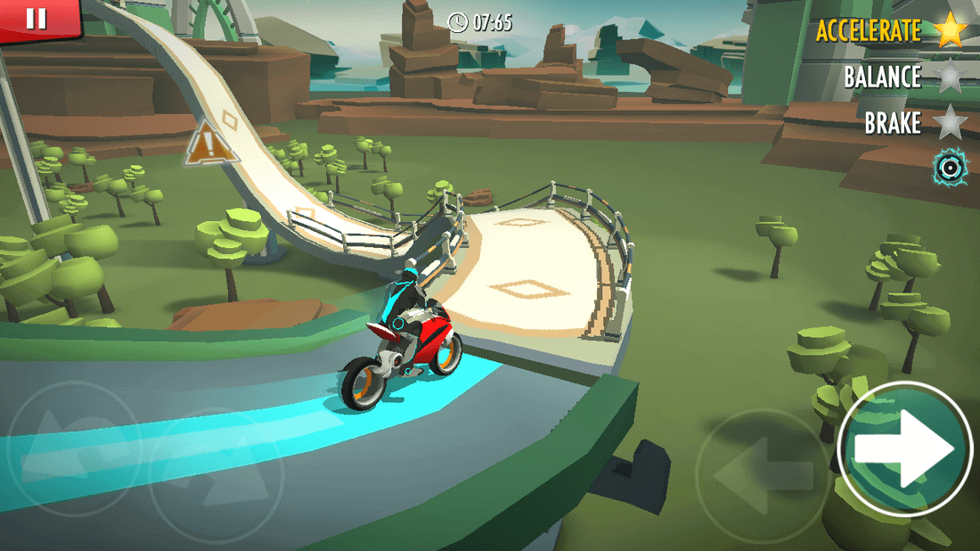 Скриншот #1 из игры Gravity Rider: Power Run
