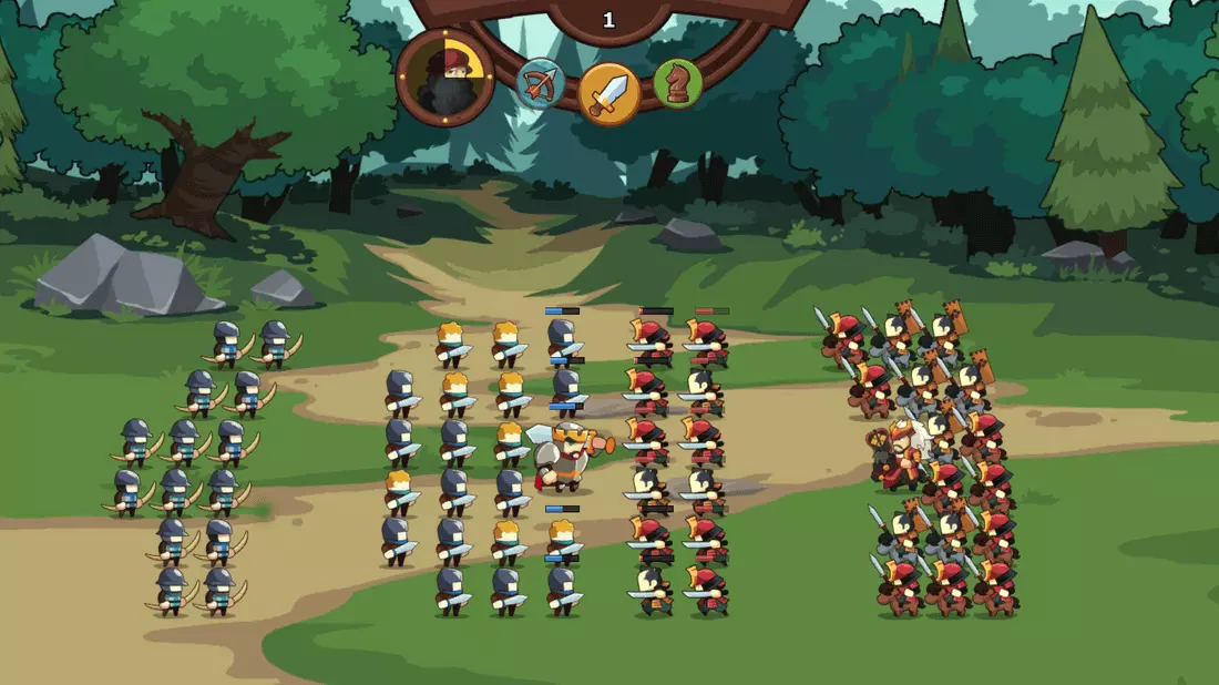 Скриншот #1 из игры Knights and Glory