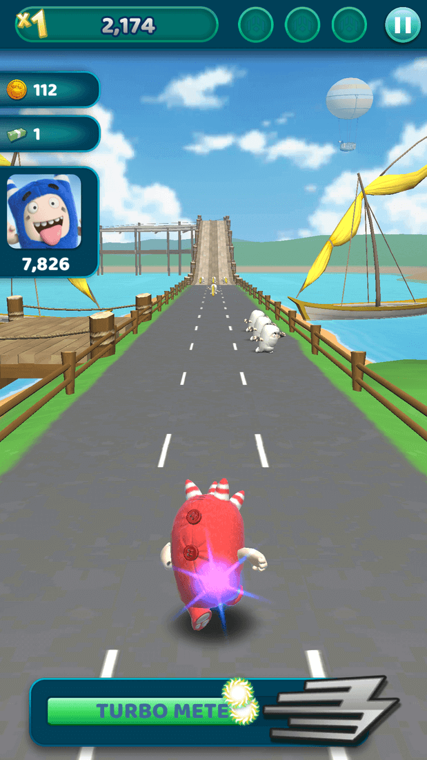 Скриншот #1 из игры Oddbods Turbo Run