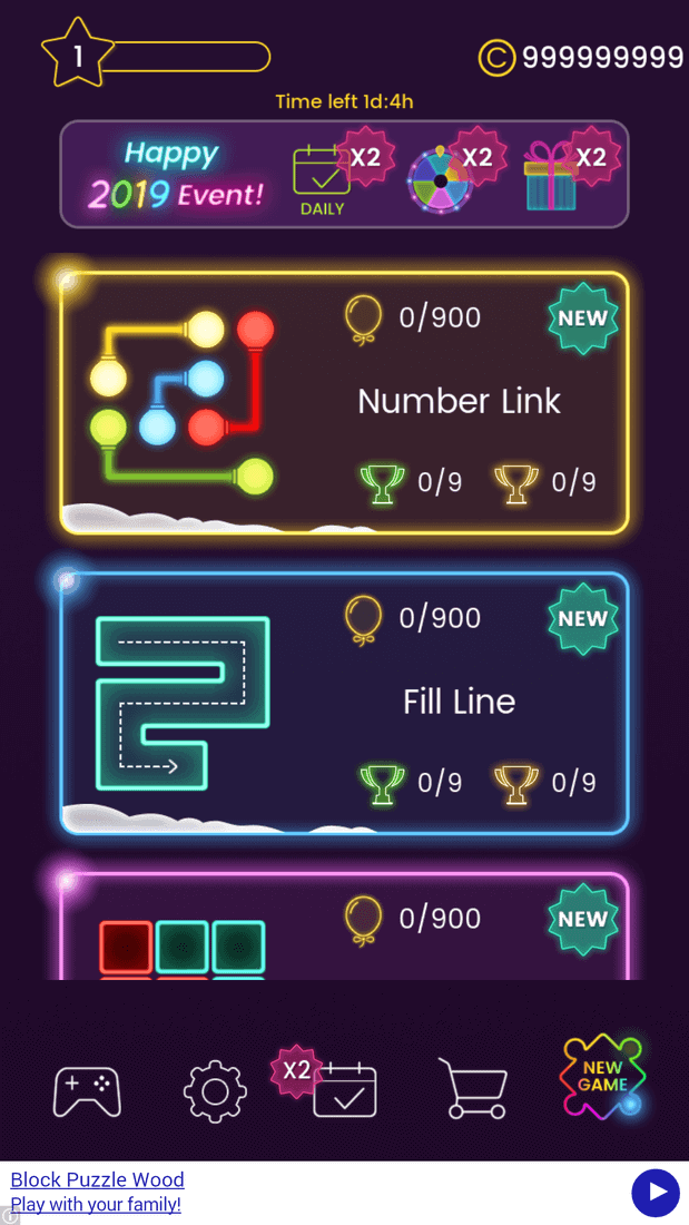 Скриншот #1 из игры Puzzle Glow : Brain Puzzle Game Collection