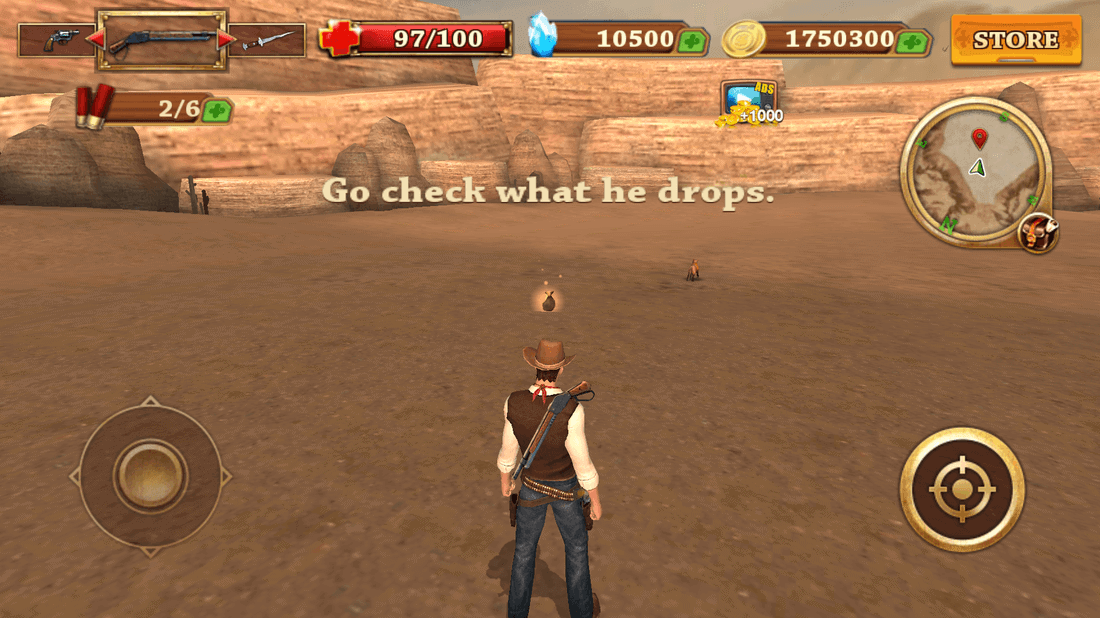Скриншот #1 из игры Cowboy Gun War