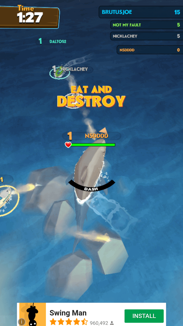 Скриншот #1 из игры JAWS.io