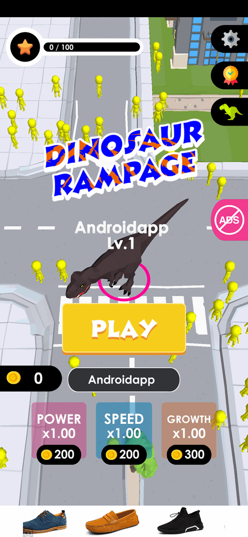 Скриншот #1 из игры Dinosaur Rampage