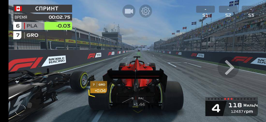 Скриншот #1 из игры F1 Mobile Racing