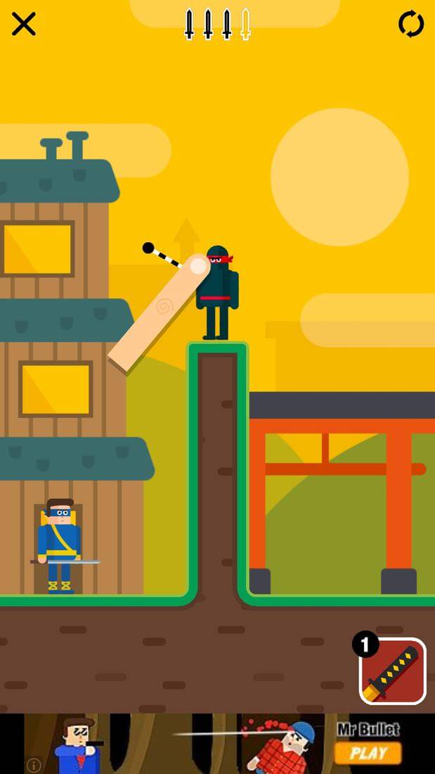 Скриншот #1 из игры Mr Ninja - Slicey Puzzles