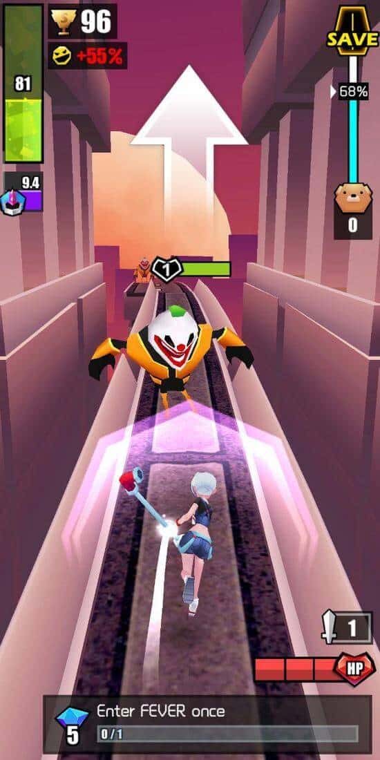 Скриншот #1 из игры Slash & Girl - Joker World