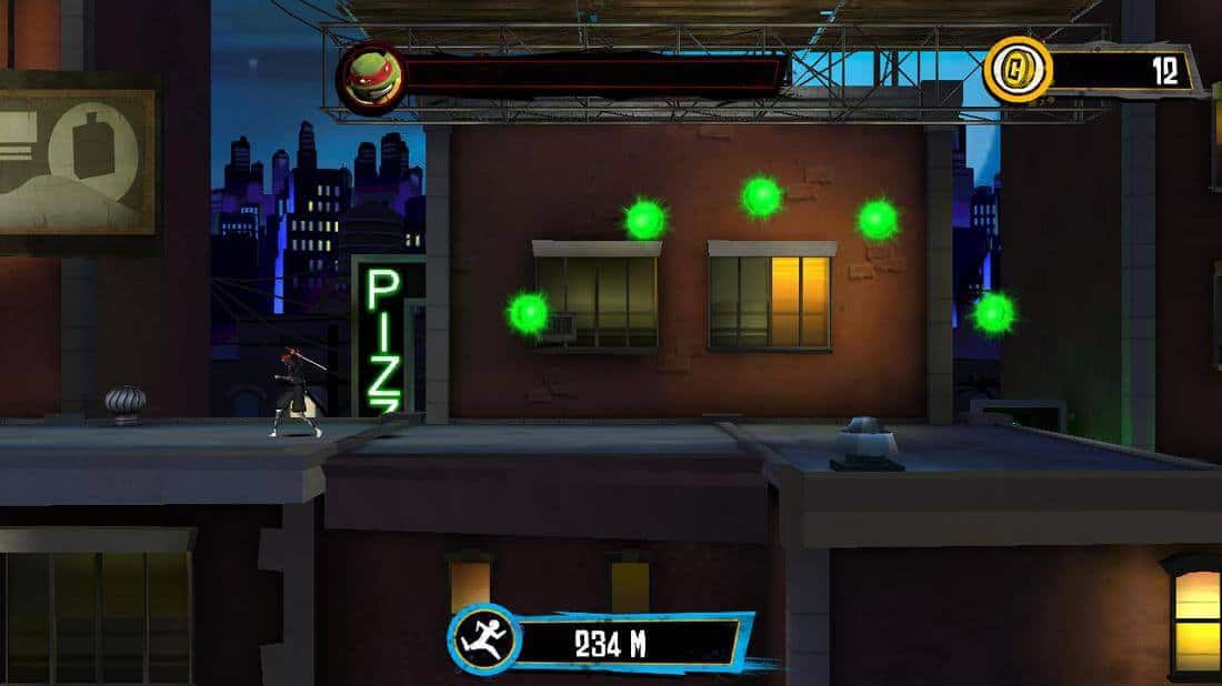 Скриншот #1 из игры TMNT: ROOFTOP RUN