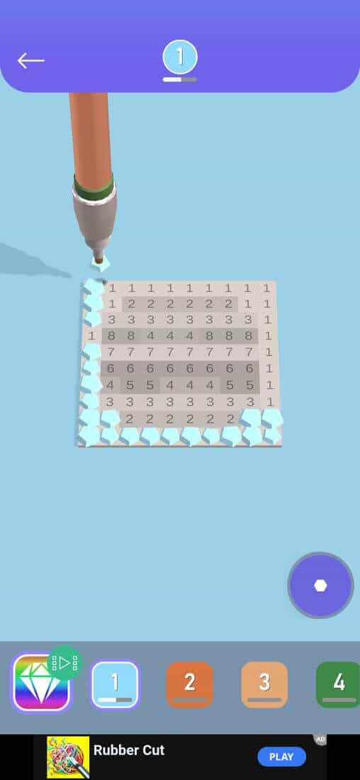 Скриншот #1 из игры Алмазная мозаика ASMR