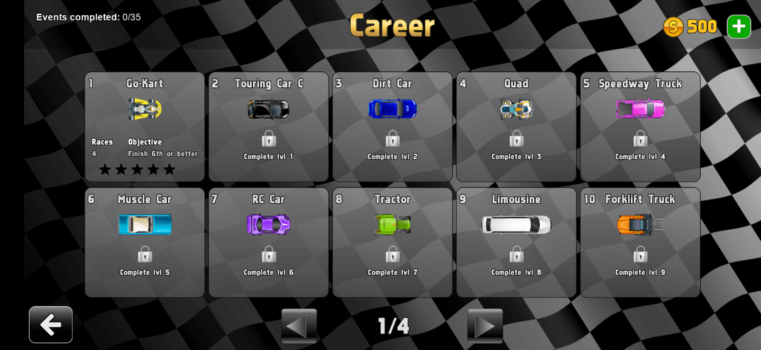 Скриншот #1 из игры Ultimate Racing 2D
