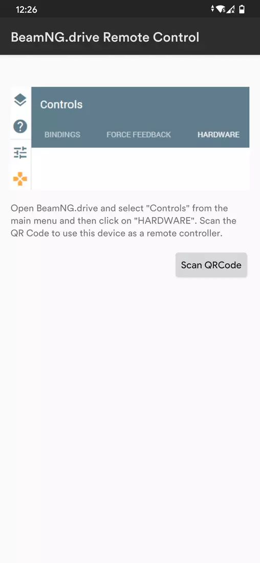 Скриншот #1 из программы BeamNG.drive Remote Control V2