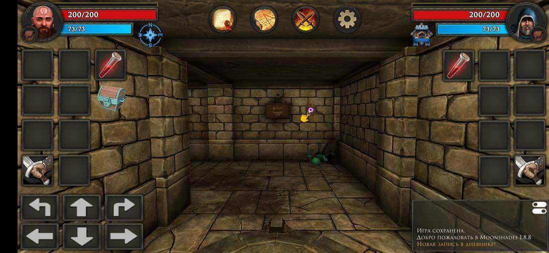 Скриншот #1 из игры Moonshades: Dungeon Crawler - Offline RPG Quest