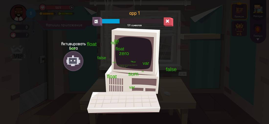 Скриншот #1 из игры Hacker or Dev Tycoon? Tap Sim