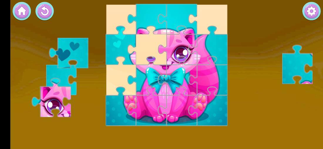 Скриншот #1 из игры Kids Puzzles for Girls