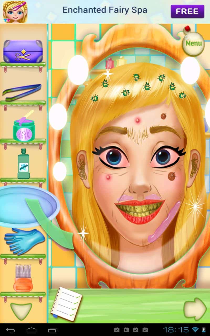 Скриншот #1 из игры Hairy Face Salon - Makeover
