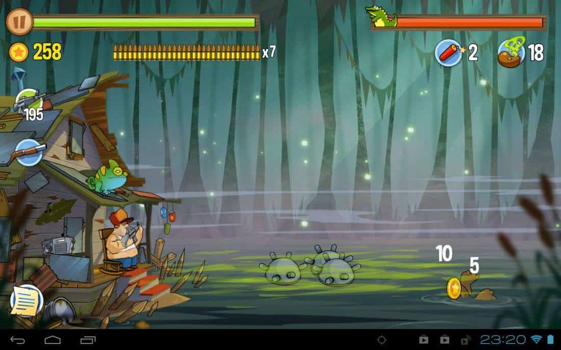 Скриншот #1 из игры Swamp Attack