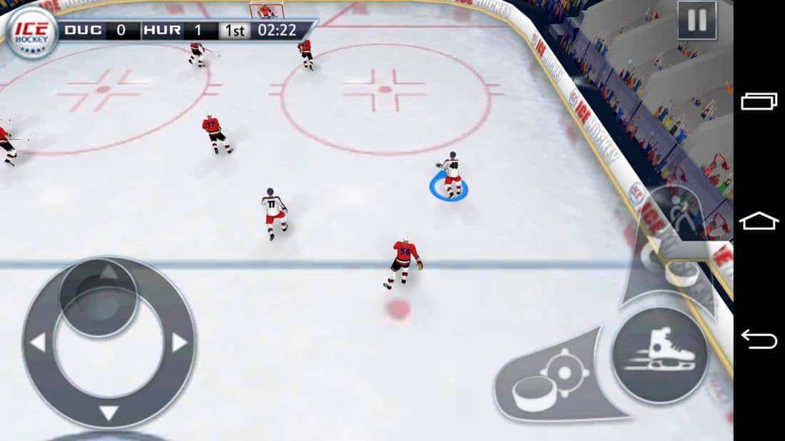 Скриншот #1 из игры Ice Hockey 3D