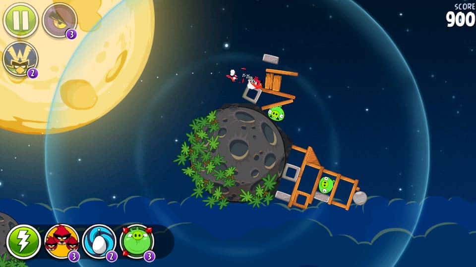 Скриншот #1 из игры Angry Birds Space