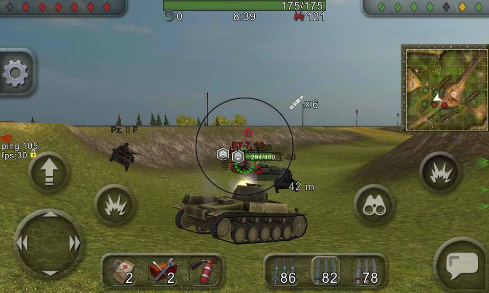 Скриншот #1 из игры Wild Tanks Online