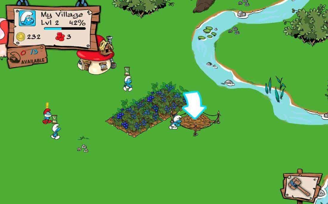 Скриншот #1 из игры Smurfs' Village