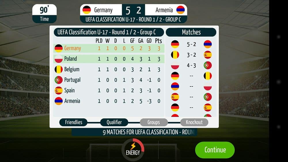 Скриншот #1 из игры Soccer Star 2016 World Cup