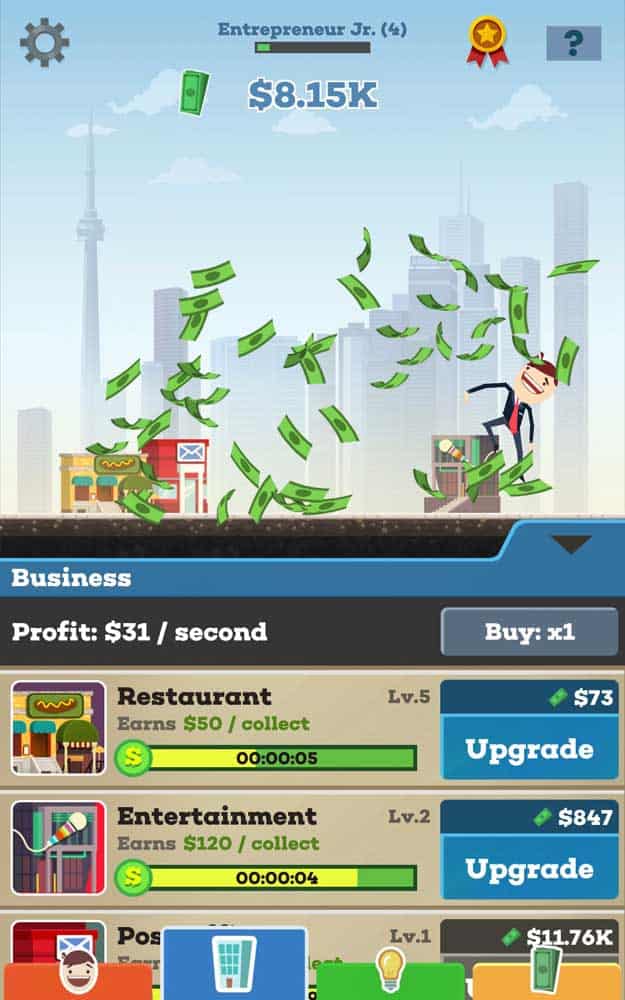 Скриншот #1 из игры Tap Tycoon