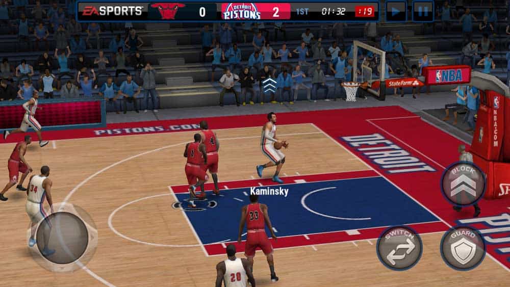 Скриншот #1 из игры NBA LIVE Mobile