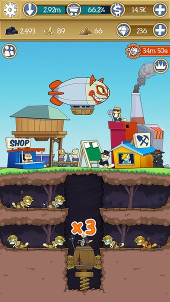 Скриншот #1 из игры Dig it! - cat mine