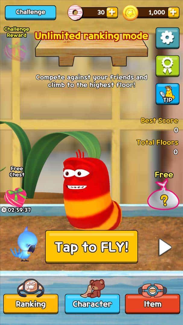 Скриншот #1 из игры Flying LARVA