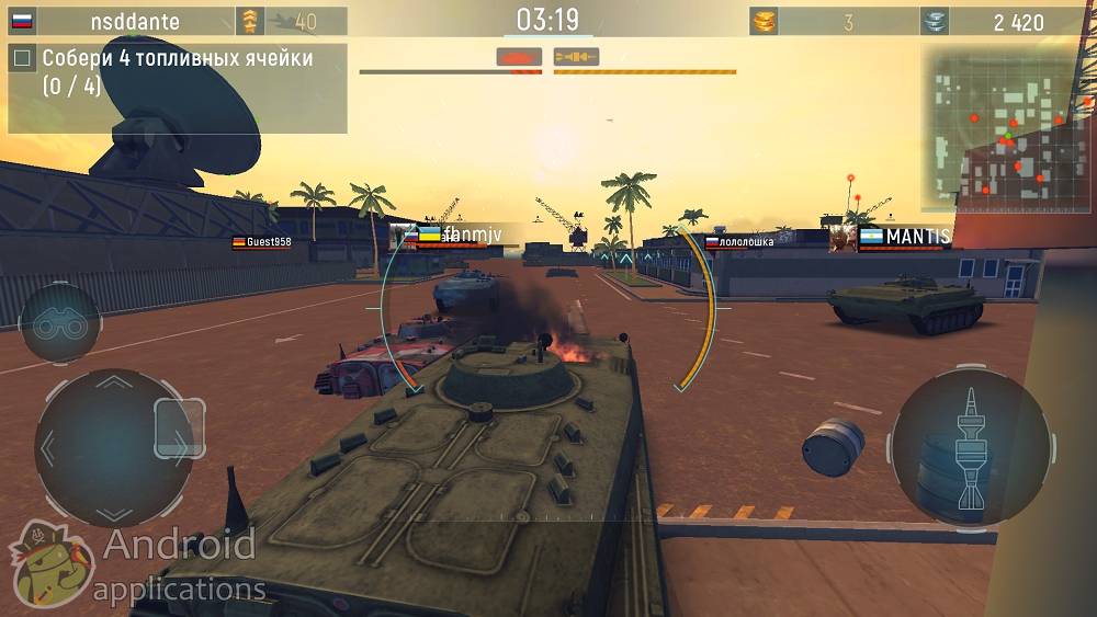 Скриншот #1 из игры Modern Tanks: Танки по Сети
