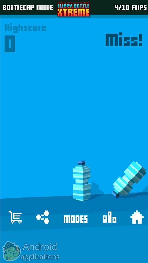 Скриншот #1 из игры Flippy Bottle Extreme!
