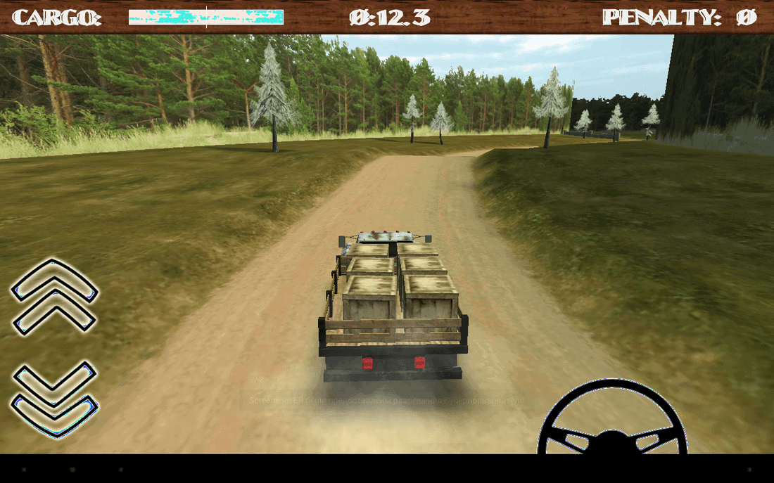 Скриншот #1 из игры Dirt Road Trucker 3D