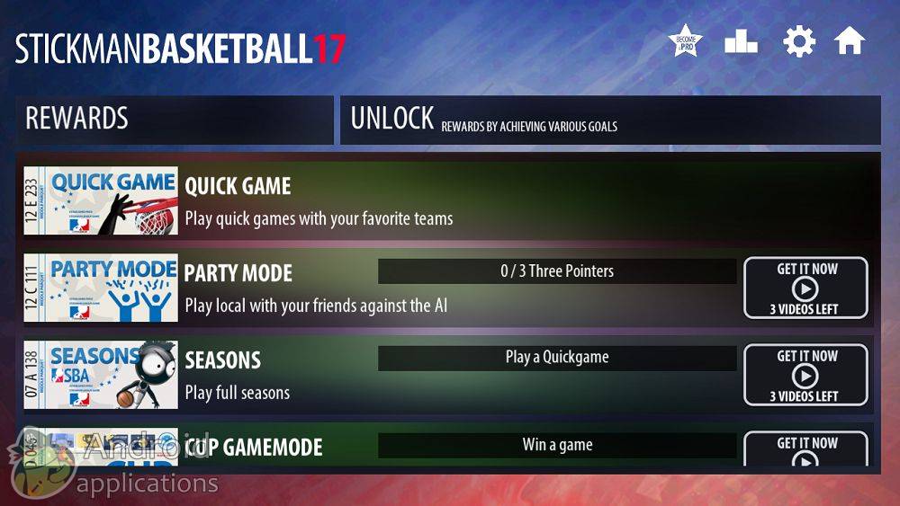 Скриншот #1 из игры Stickman Basketball 2017