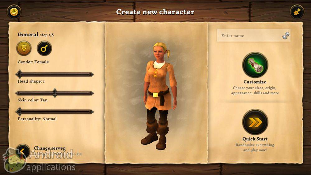 Скриншот #1 из игры Villagers & Heroes 3D MMO