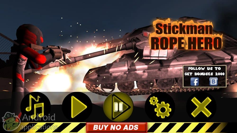 Скриншот #1 из игры Stickman Rope Hero