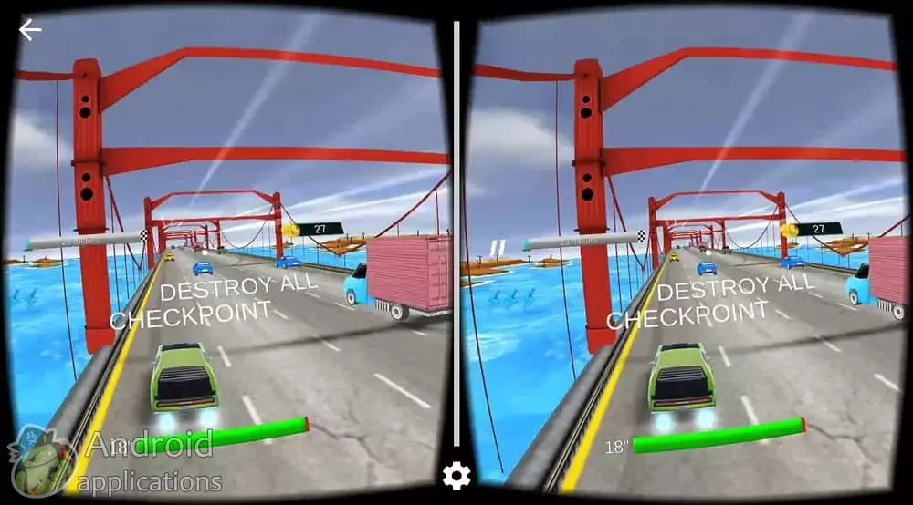 Скриншот #1 из игры Run - VR Car Game