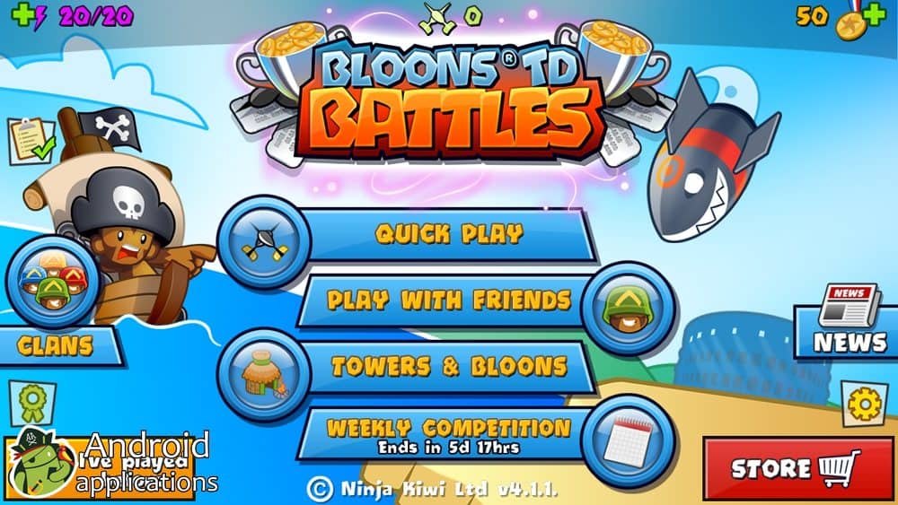 Скриншот #1 из игры Bloons TD Battles
