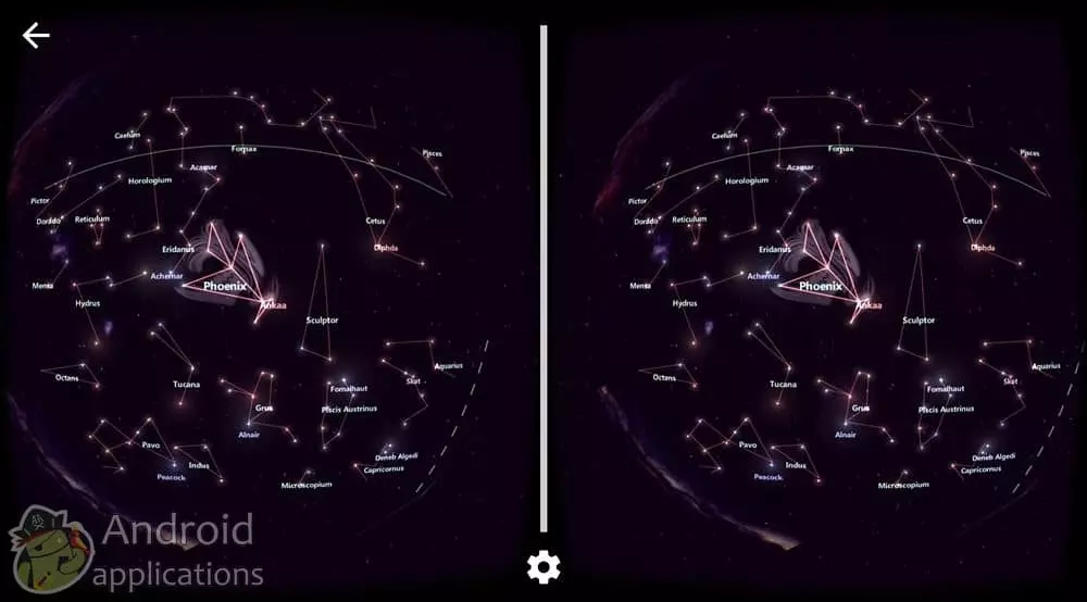 Скриншот #1 из игры StarTracker VR -Mobile Sky Map