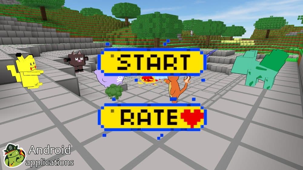 Скриншот #1 из игры Cube Craft Go: Pixelmon Battle