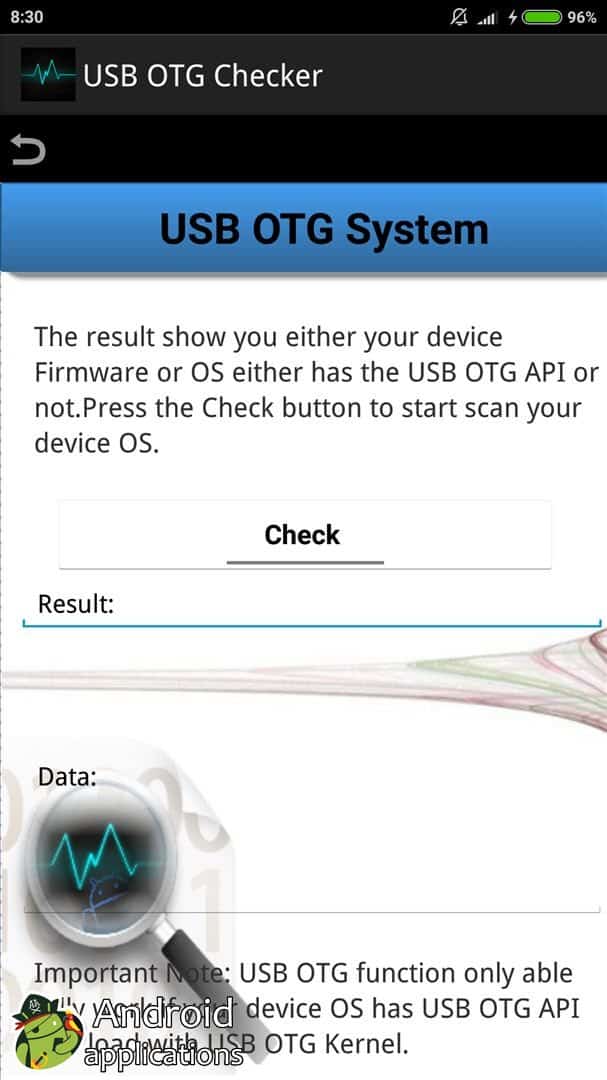 Скриншот #1 из программы USB OTG Checker