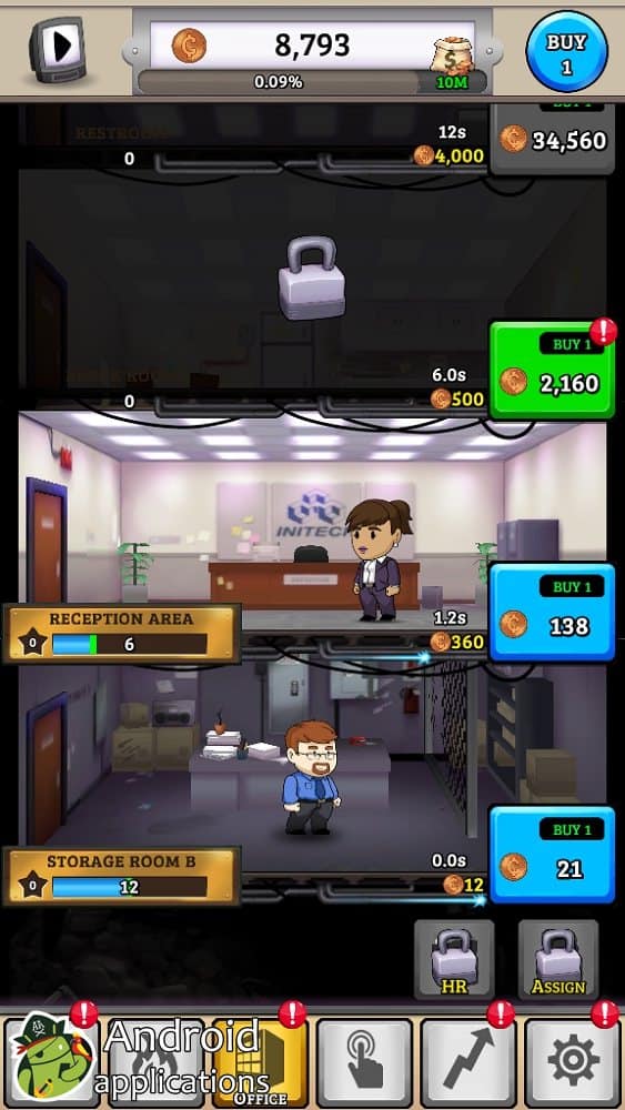 Скриншот #1 из игры Office Space: Idle Profits