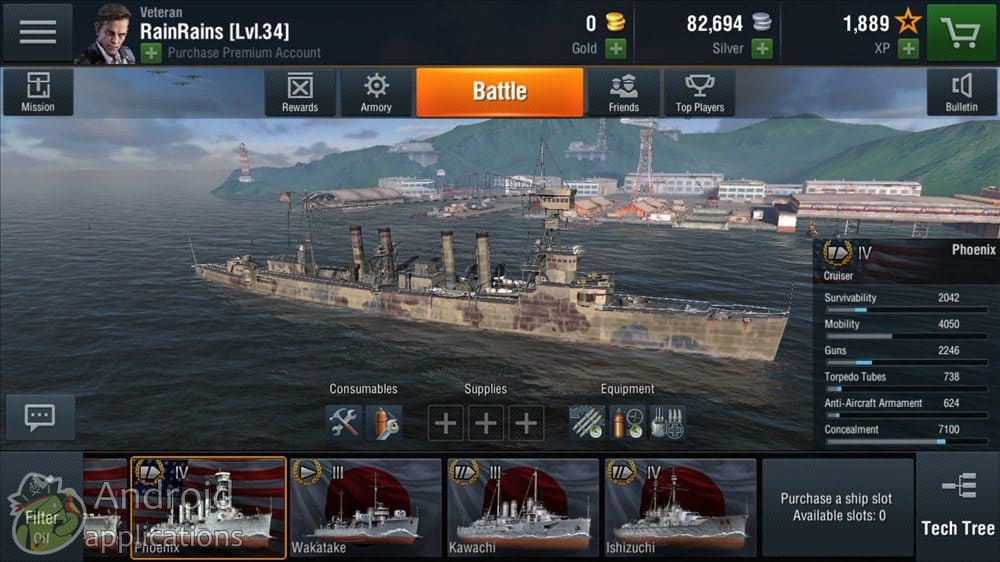 Скриншот #1 из игры World of Warships Blitz