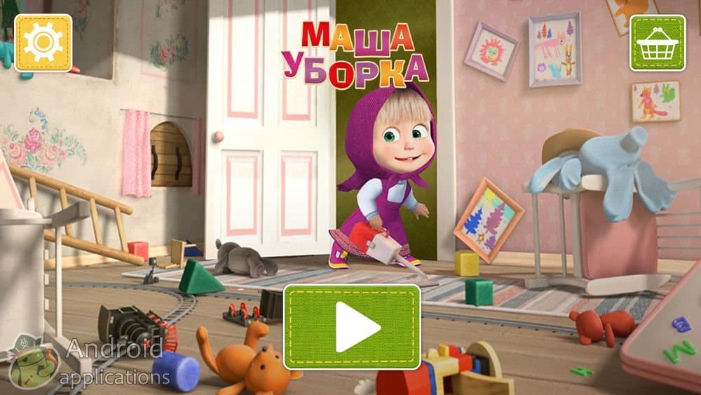 Скриншот #1 из игры Маша и Медведь: Уборка в Доме