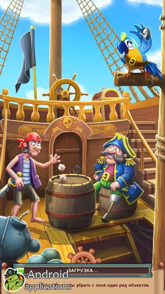 Скриншот #1 из игры Pirates & Pearls: Собери сокровища в ряд!