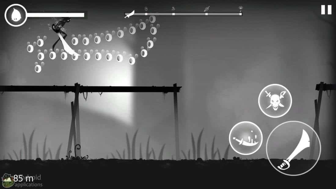 Скриншот #1 из игры Stickman Run: Shadow Adventure