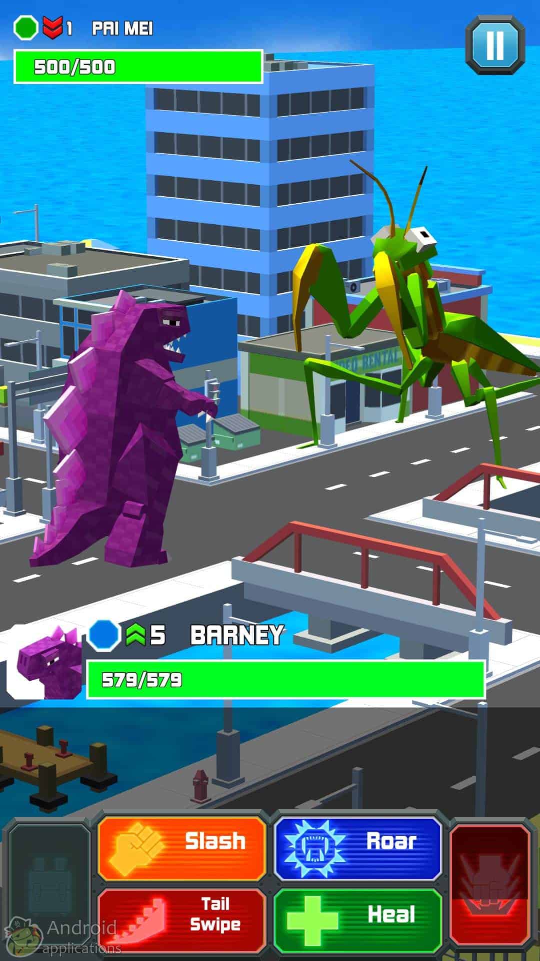 Скриншот #1 из игры Smashy City: Monster Battles