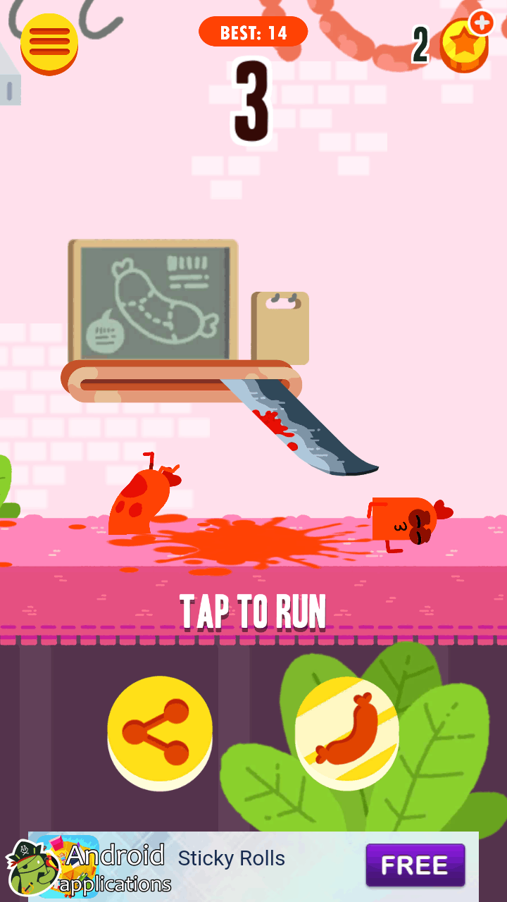 Скриншот #1 из игры Run Sausage Run!